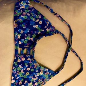 Jolyn Tie-Back Blue Top